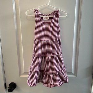 Hanna Andersson 90 3T Purple Striped Windsail Twirl Midi Dress